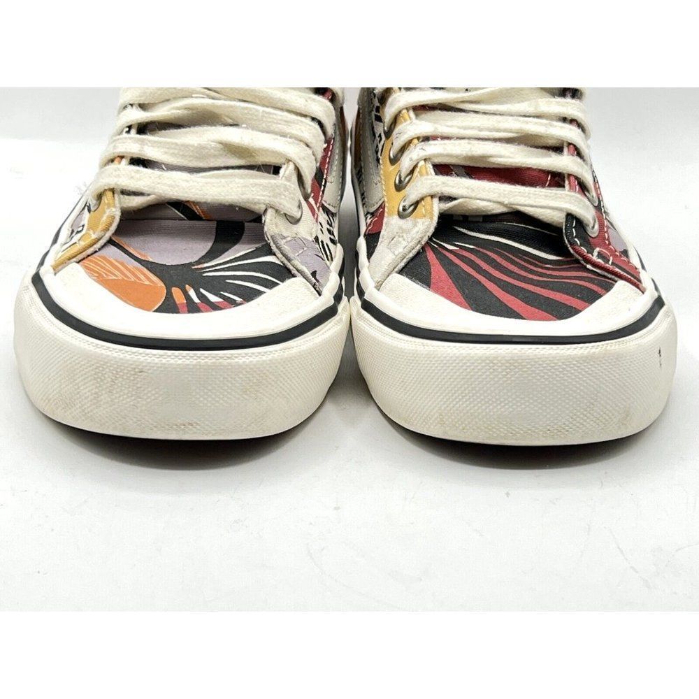 Vans Off The Wall Sk8 Hi Unisex Red Yellow Striped Shoes Sneakers Size 6 500714 - Picture 8 of 13